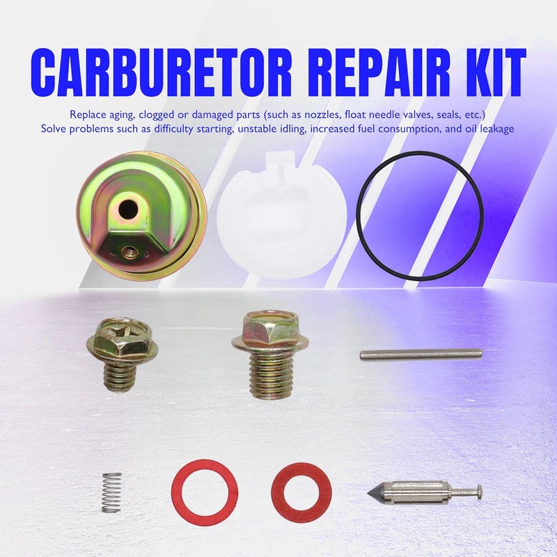 OXCANO Carburetor Kit for Most Carburetor Bowl Chamber Float Pin Gasket Seal Needle Carburetor Repair and Rebuild Accessories and Parts Electric Start Kit Compatible with GX240 GX270 GX340 GX390 - Image 3